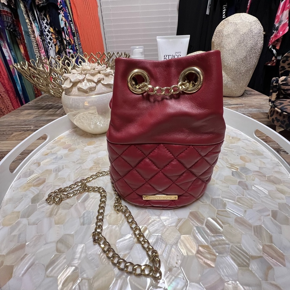 Vince Camuto Red Mini Shoulder Crossbody Bag!